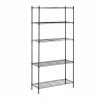REGAŁ AŻUROWY 35x90x180cm 5 PÓŁEK 5x30kg CZARNY ROYAL CATERING 10011226 RCMR-1800P19B